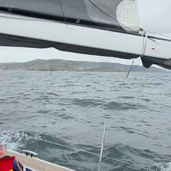 Trying to film the waves day 1, before leaving my phone under deck for 2 days