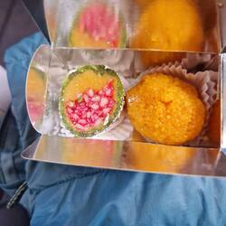 Sweets inside box for Diwali