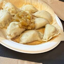 Traditonal pork pierogi @Przystanek Pierogarnia | Bonerowska