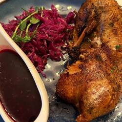 half a duck 🦆- YUMMY!!! @Czarna Kaczka "the Black Duck"