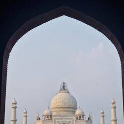 1st sight of the Taj Mahal