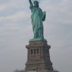 Die Freiheitsstatue , das Wahrzeichen Amerikas