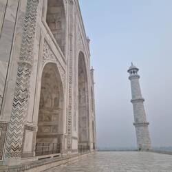 Up close to thr Taj