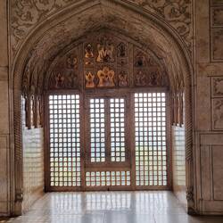 Translucent marble agra fort