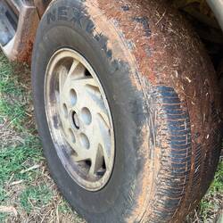 Sehr matschige Anfahrt