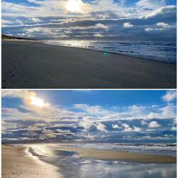 Krasses Licht - Unwetter in der Ferne