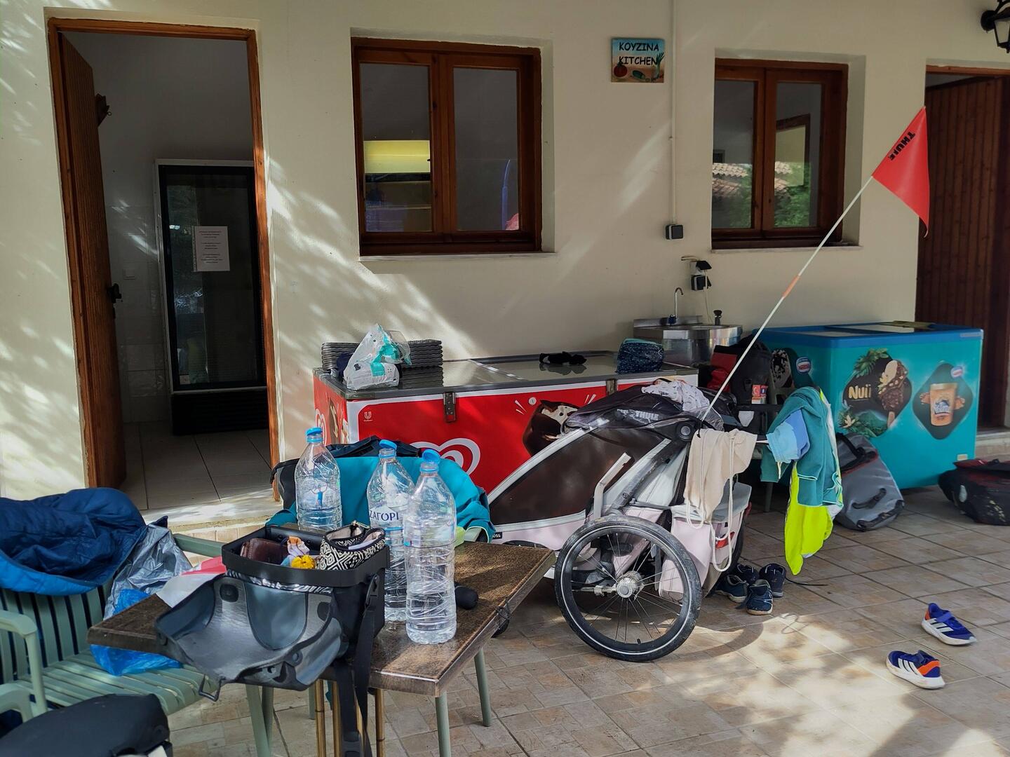 Investissement de "l'espace commun" (peu utilisé, tout le monde est en camper )