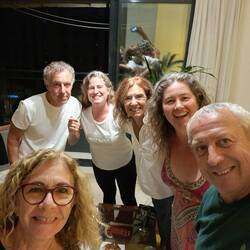 Con Nora, Fito, Mirta y Ale