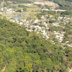 Allemaal uitzicht vanuit de trein op de weg terug
