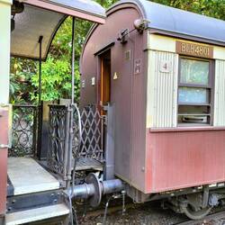 Heel oude trein, moest heel rustig rijden