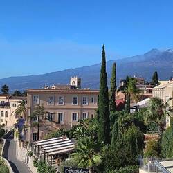 Mt. Etna in the background.