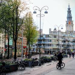 On the streets of Amsterdam.