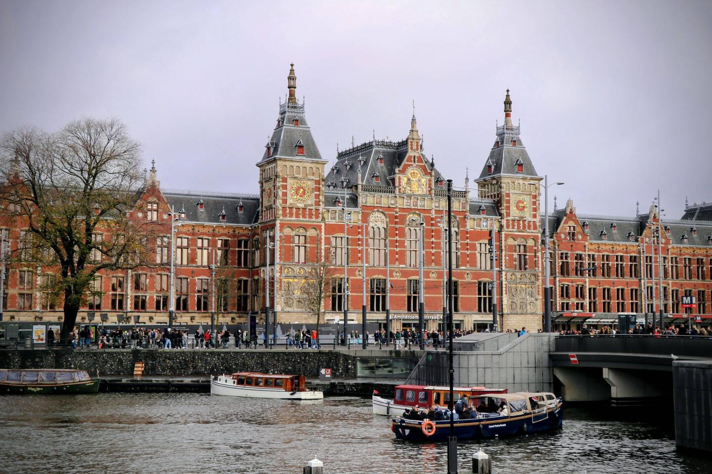 Amsterdam Central Station.