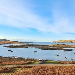 Perfect pitch up by Old Dornie. Road is dead end. Only one car passed by