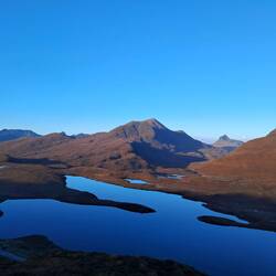 Sunrise view from Knockan Crag