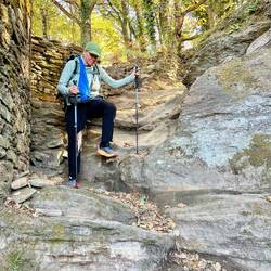 Some tricky parts on the trail going in to Portomarin.