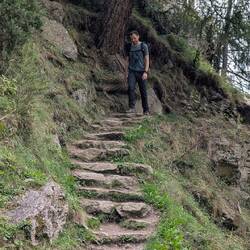 Christian beim Stufen zählen...