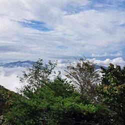 Beautiful views walking up to the temple.