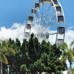 Reuzenrad op het strand