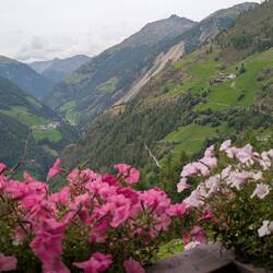 Angekommen am Etappenziel. Ausblick vom Balkon.