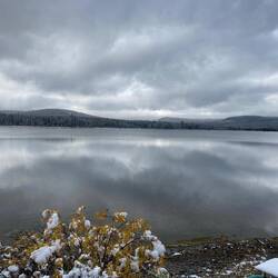 Kühle Stille über dem See, als hielte die Welt kurz den Atem an.