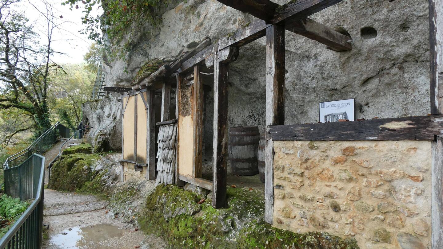 Example of construction at the time the village was built