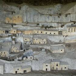 Scale model of a very small part of the village