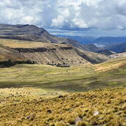 Looking back to where we have climbed