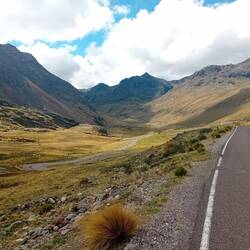 In the morning descent in a grand "combe"