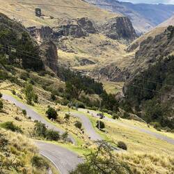 Climbing up out of the gorge