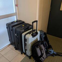 Ours 😅 - mind you we CAME to this city with 10kg between us