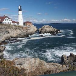The classic view of Portland Head Lighthouse