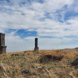 Übrigens mit Ararat im Hintergrund