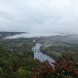 A lovely view, made less lovely by the weather