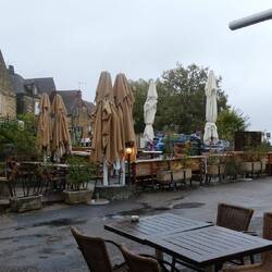 Place de La Rode ... we had lunch here but centuries ago, people came here to watch public torture