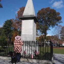 Mounment and burial of the 8 fallen of the battle of Lexington Green