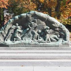 Monument to the men of the battle of Lexington Green
