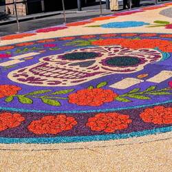 Die Bilder bestehen aus Hülsenfrüchte