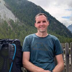 Christian ist mit der Kaloriendichte der Hüttentour augenscheinlich sehr zufrieden. 😃✌🏼😁