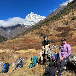 Blick zum Gipfel des Gaurishankar, Dolma Khang ?