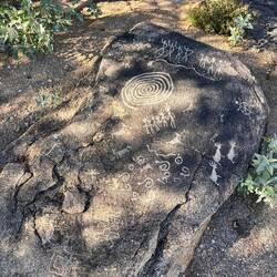 HOHOKAM PETROGLYPH NEWSPAPER ROCKS