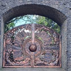 One of the gates on Spirited Garden
