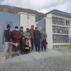 The small staff at the clinic also lives here to practice their job.