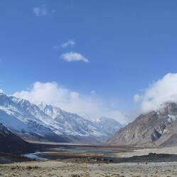 One morning, we woke up to snow, allowing us an impressive new sight.