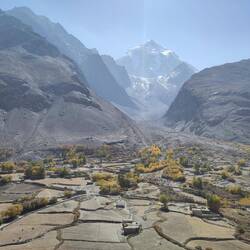 As usual, where there is a stream, the arid land is fertile and people settle.