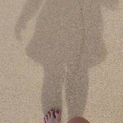 Strandspaziergang an der Villa