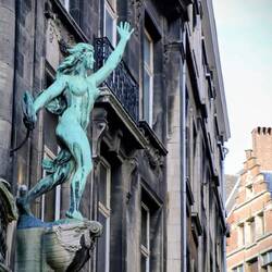 Sculptural ornaments of a facade.