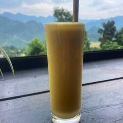 Almost done - mango smoothie time