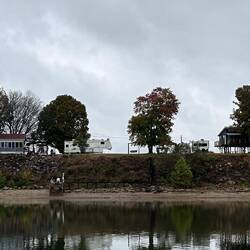These folks built their dock while the river was running higher