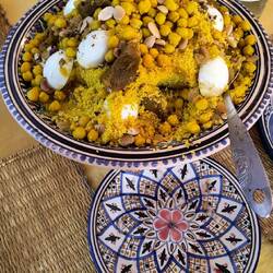 Typical couscous lunch